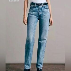 Rag and bone high-rise straight Jean